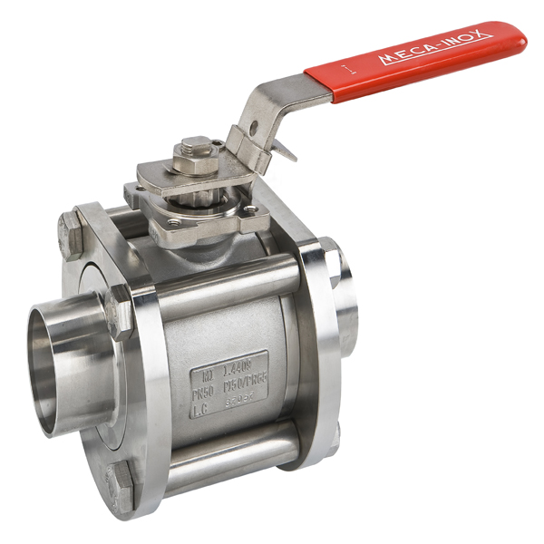 Meca-Inox ball valve PN4 For pure gases, CDA and clean steam